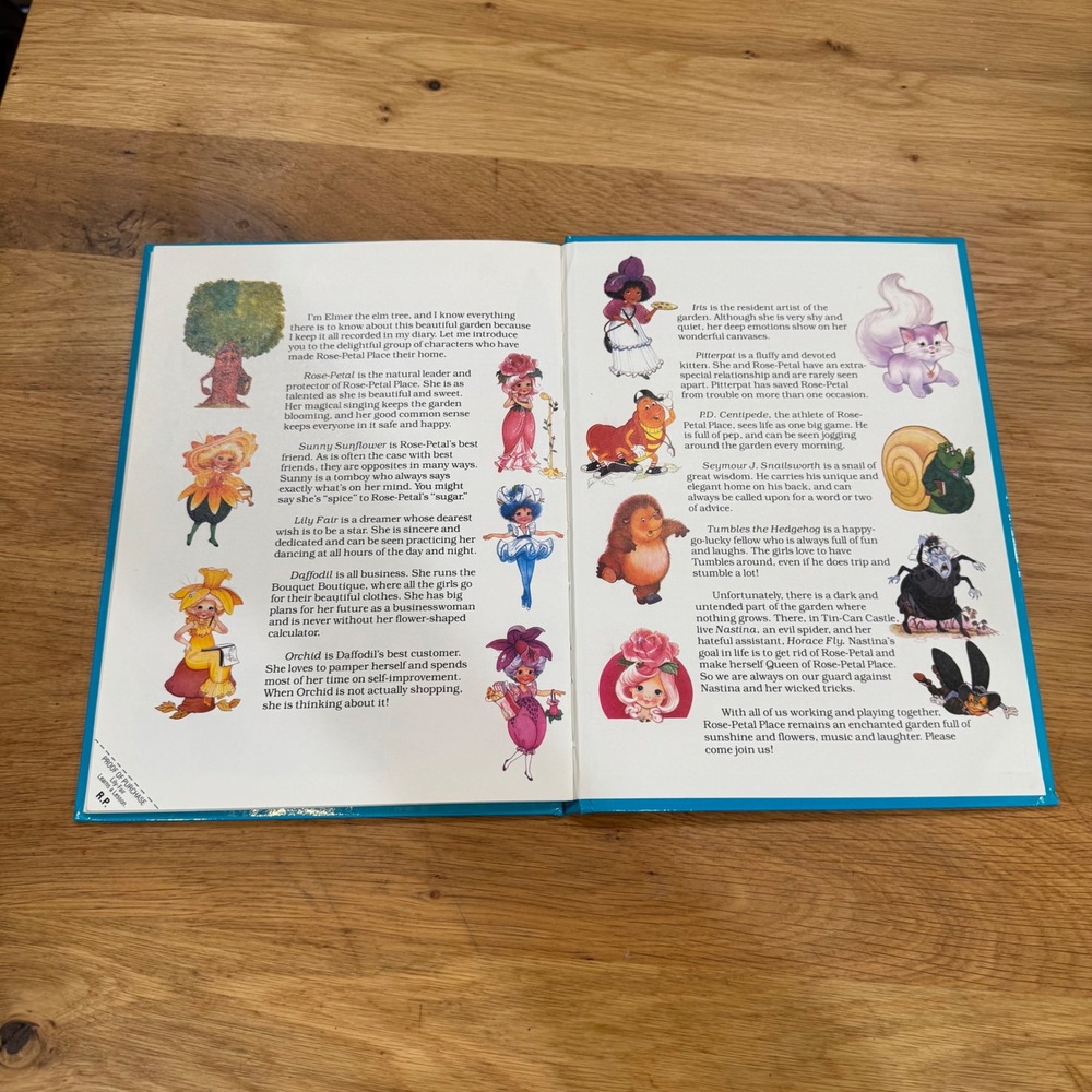 Rose Petal Place Lily Fair Learns a Lesson 1984 Parker Brothers Story Book Vtg - Picture 6 of 8